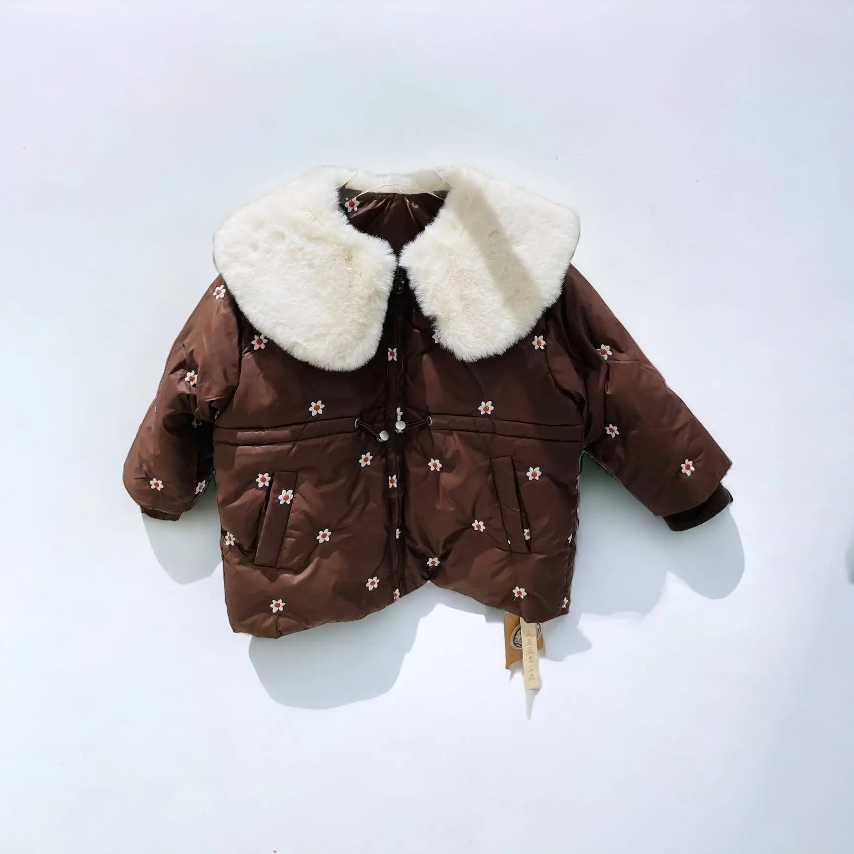 Boys fur 2024 collar jacket