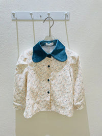 Kids Butterfly Floral Dress Shirt