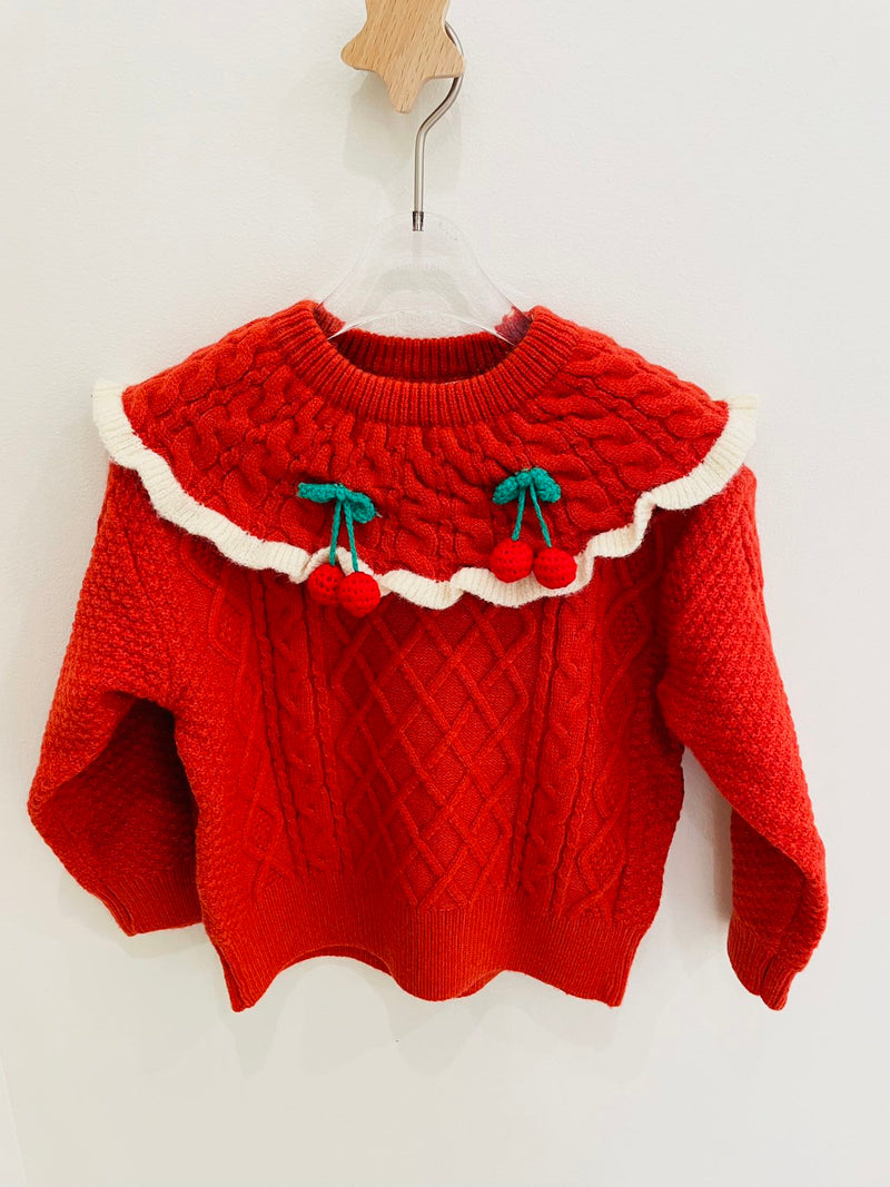 Cherry Pie Knit Kids Sweater