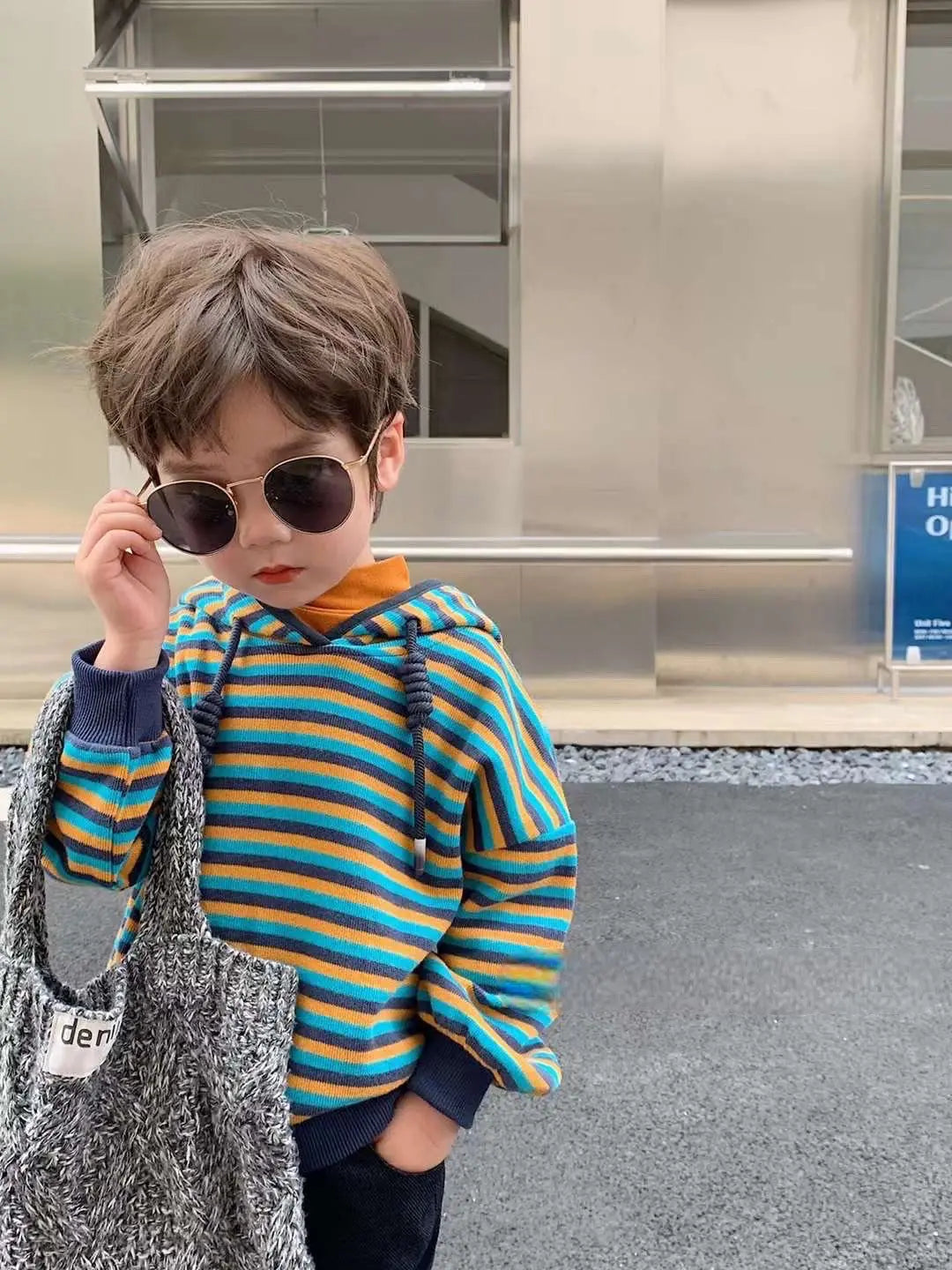 Colorful Striped Toddler's Hoodie