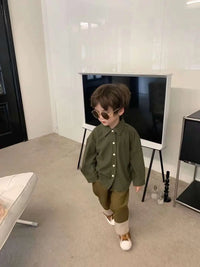 Olive Green Dress Shirt