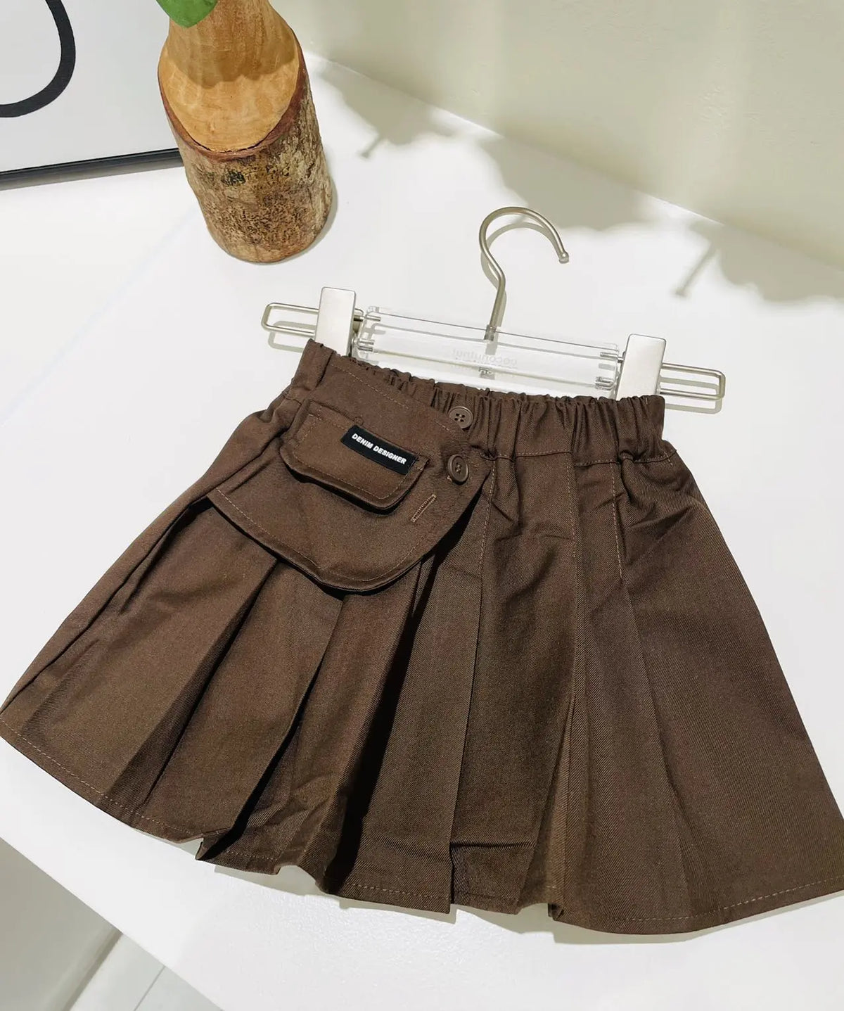 Sided Button School Skirt for kids in Winnipeg