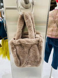 Unrivaled Faux Rabbit Fur Tote Bag for Kids